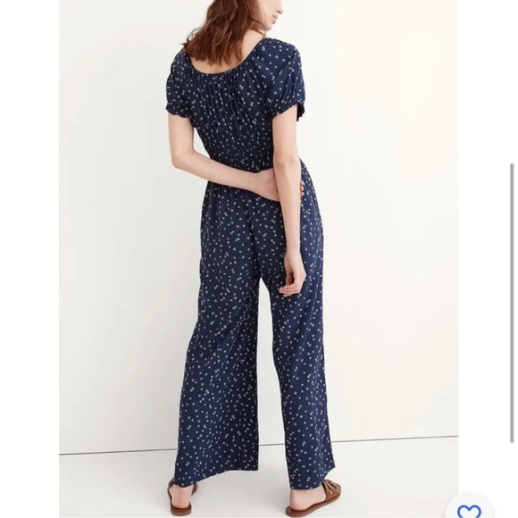 Madewell Pants - Madewell Navy Floral Jumpsuit